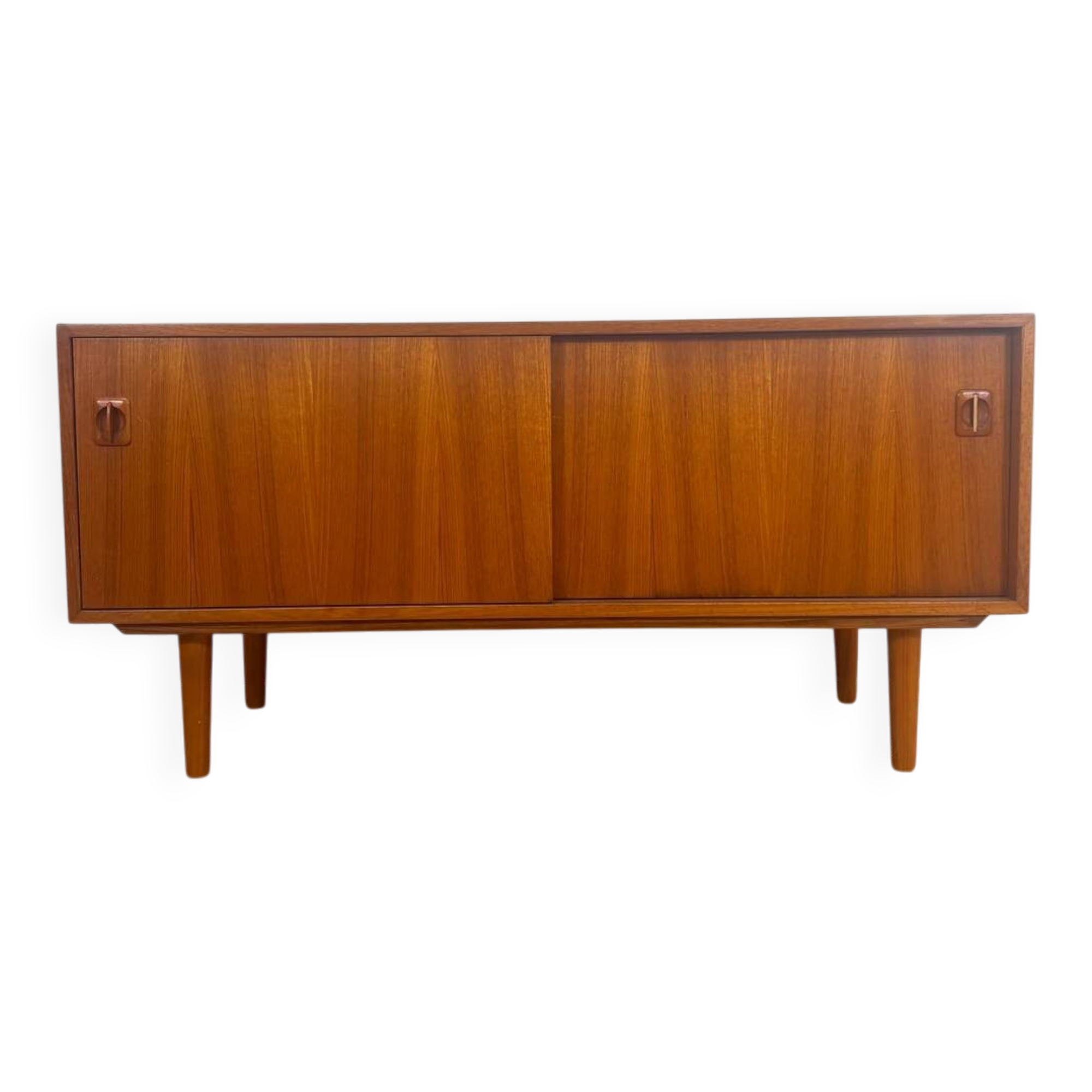 Buffet en teck avec porte-disques interne, Danemark 1960