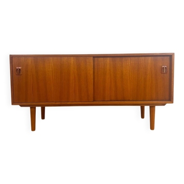 Teak sideboard with internal record holder, Denmark 1960