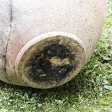 Large turned terracotta jar, 19th century