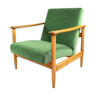 Fauteuil vert par Edmund Homa, années 1970