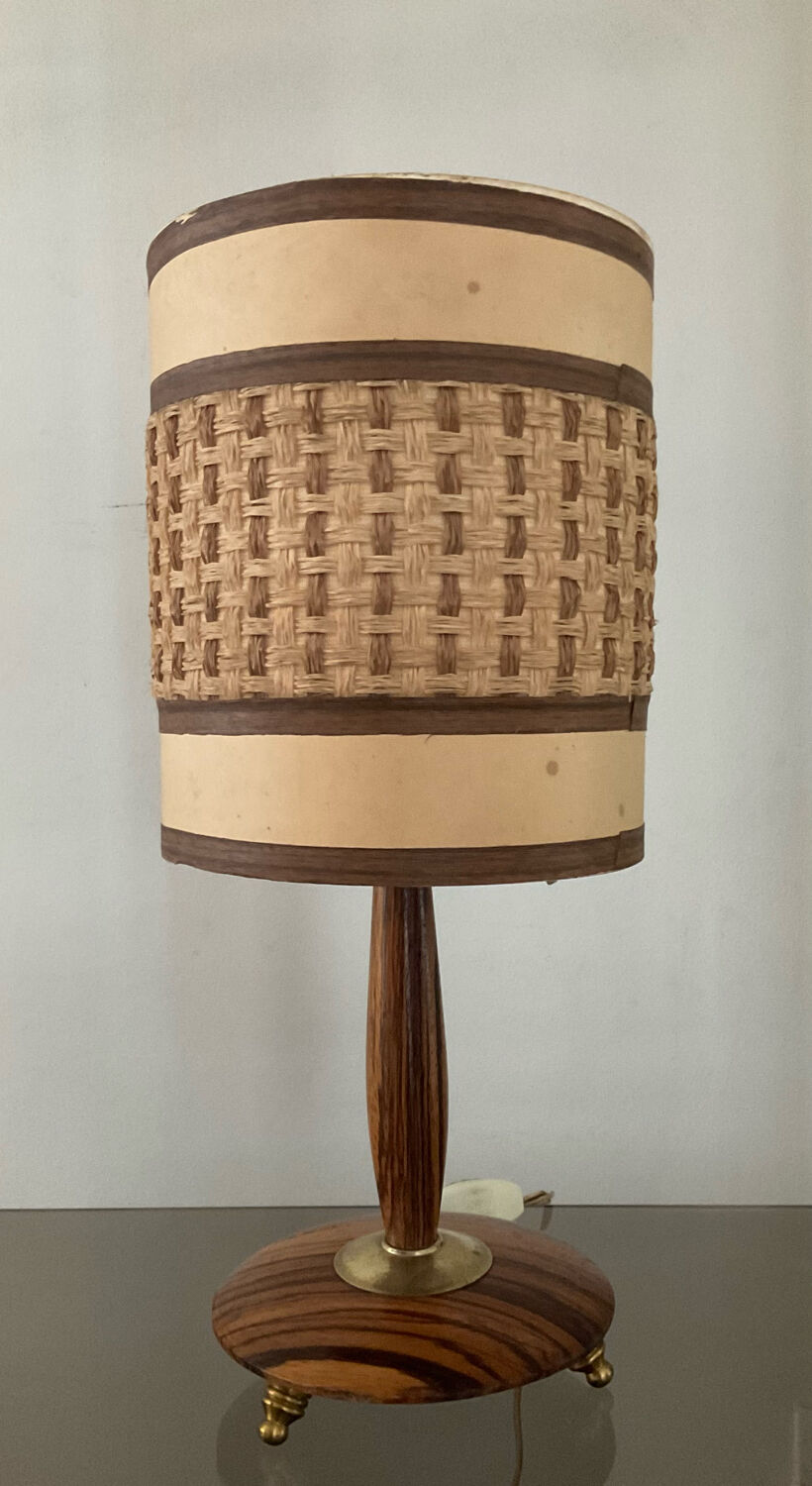 Vintage teak lamp 50-60s