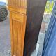 Two-door mahogany display cabinet