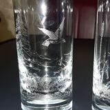 Lot of 6 Moser engraved glasses