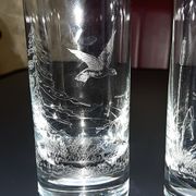 Lot de 6 verres gravés Moser