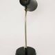 Lampe de table noire des années 60, style milieu de siècle.