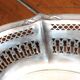 Silver metal bread basket