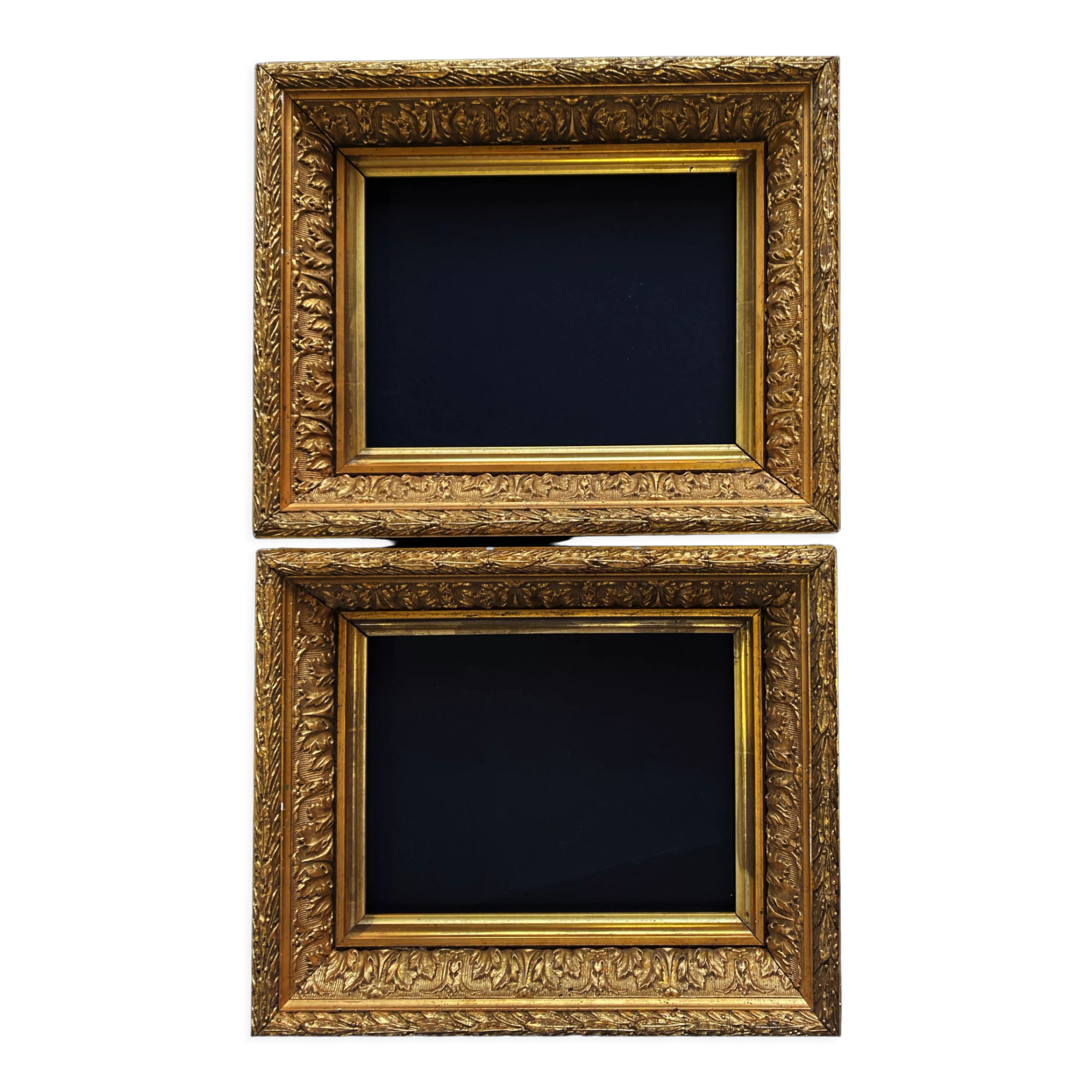 Pair of old frames Barbizon XIX° century for work of 17 / 23 cm