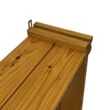 Vintage Wall shelf rack Pinewood wood 70s design