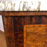 Marquetry bedside table