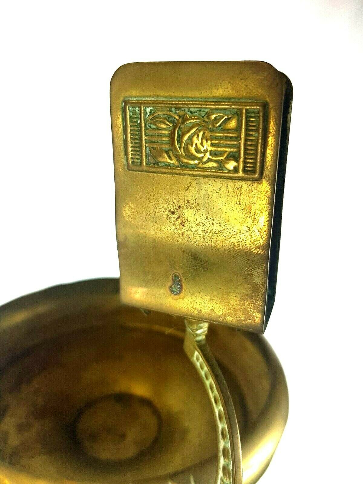 Brass and copper brass ashtray art nouveau Daalderop Tiel Holland 1930-1940