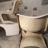 Two armchairs and a coffee table