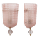 Pair of Art Dèco Style Italian Murano Glass and Brass Sconces