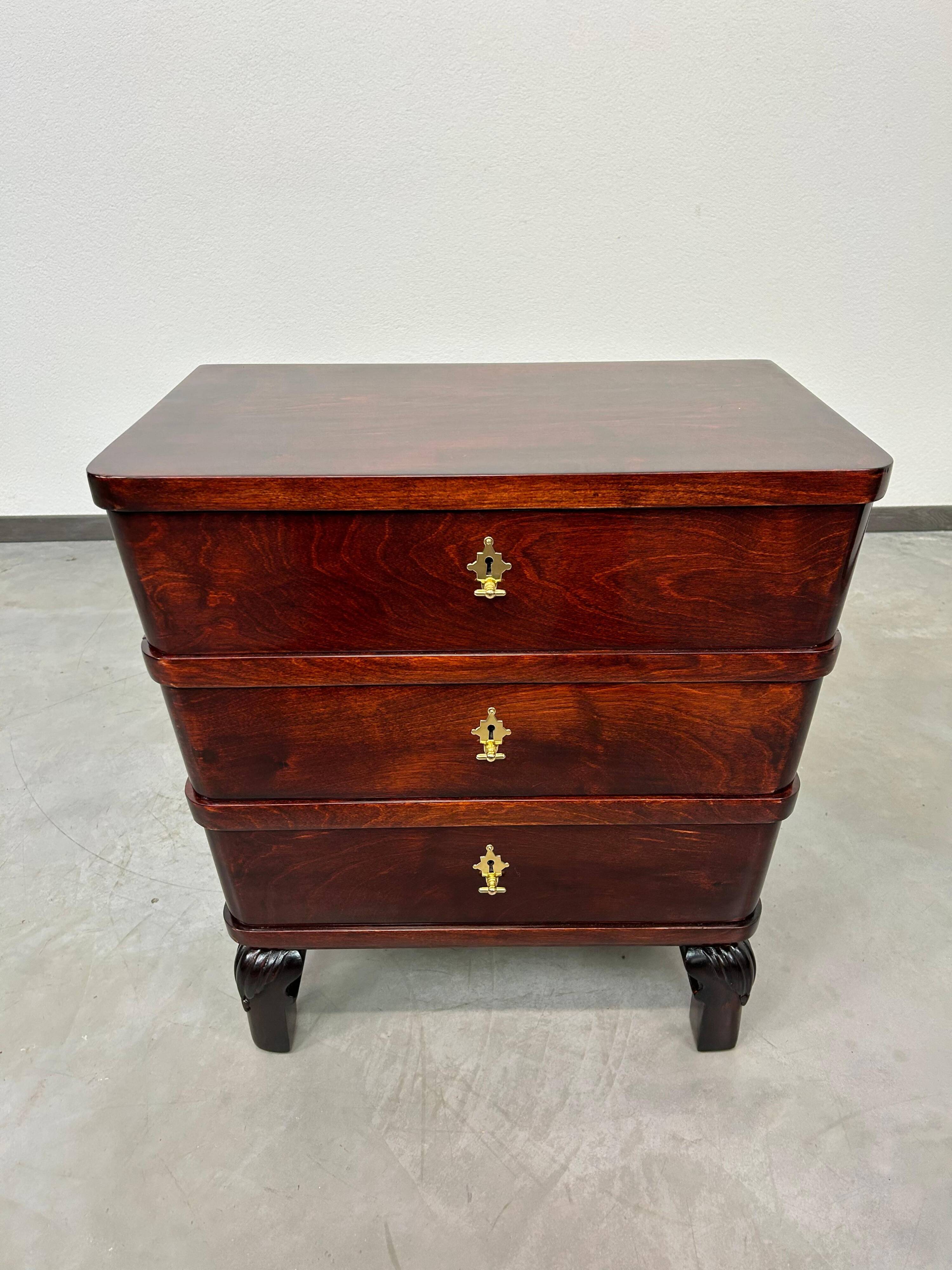 Small Art Deco cabinet attributed to Lajos Kozma.