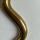 Large brass cobra wall candle holder