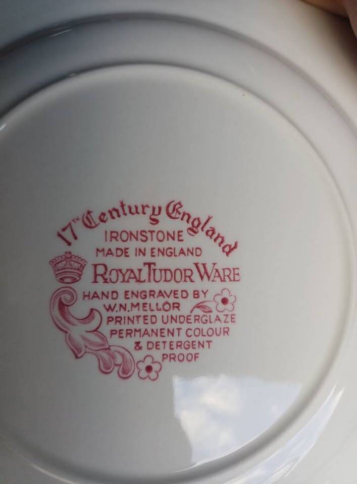 Vintage assiette anglaise royal Tudor ware