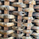 Wicker trunk woven nineteenth century