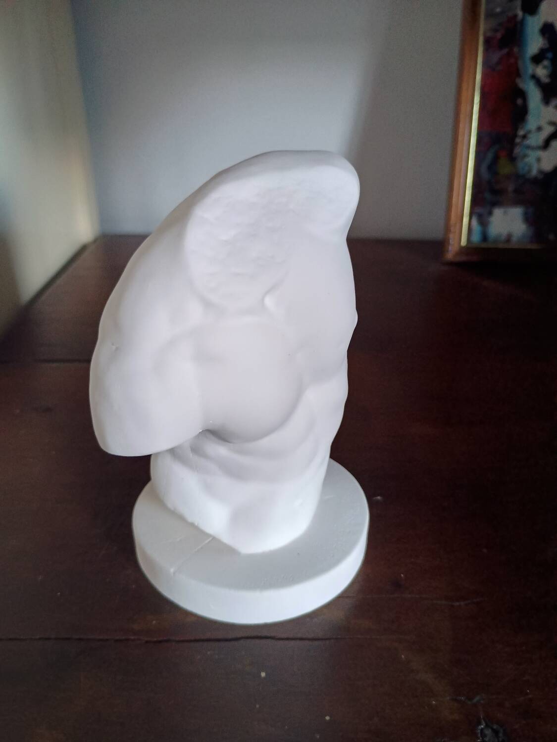 Small plaster bust
