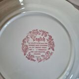 Lunéville blue English dinner plates