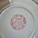 Lunéville blue English dinner plates