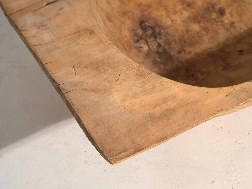 Antique solid wood trough (c.1900) #5