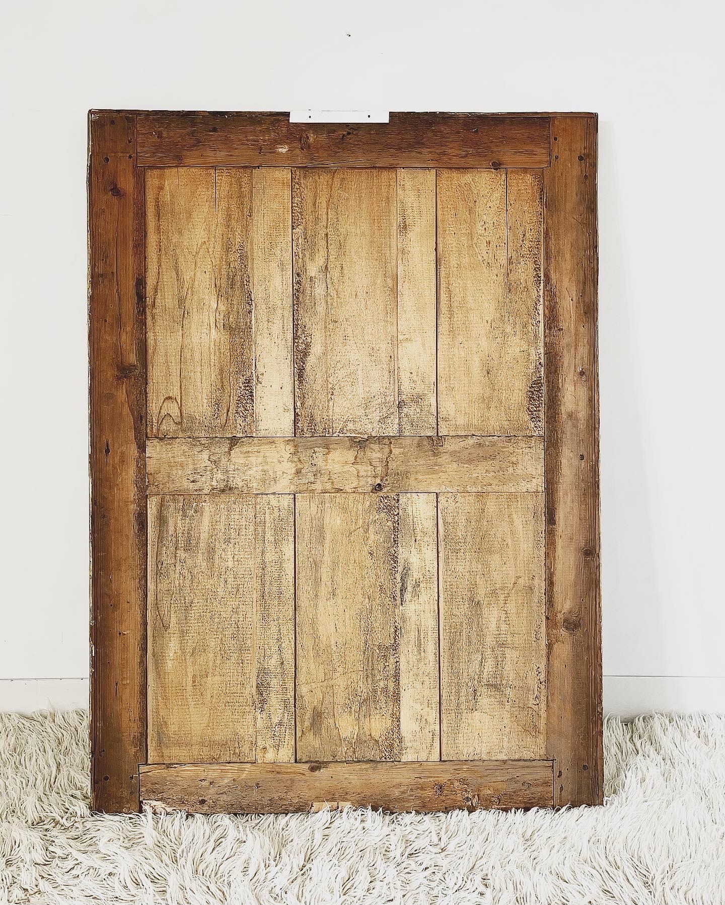 Antique gilded wooden mirror