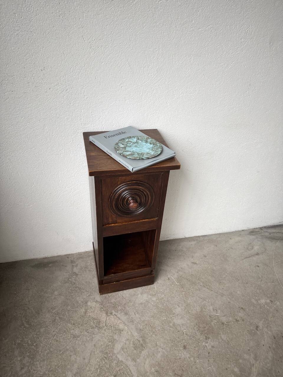 Dudouyt bedside table, oak, 1940.