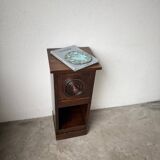 Dudouyt bedside table, oak, 1940.
