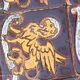Vintage ceramic coffee table – Heraldic griffon decor – 1970