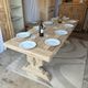 Monastery table with extensions in solid oak