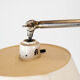 Floor lamp of chrome and black painted metal of Danish design, 1970s