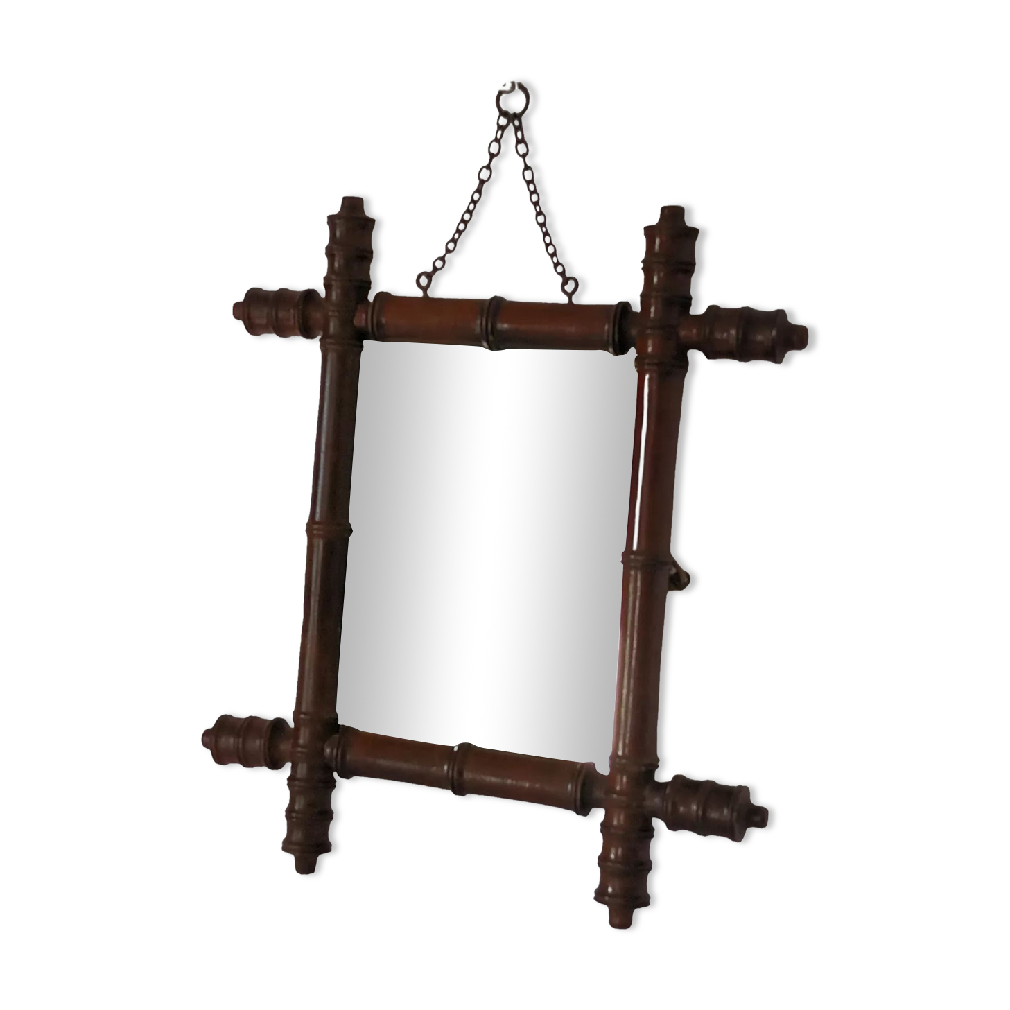 Bamboo barber mirror from the 1920s/1930s.