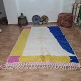 Handmade wool Berber rug 250 x 150 cm