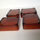 Glass and gold metal aperitif tray
