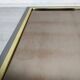 Mirror square brass design