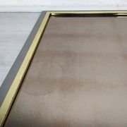 Mirror square brass design