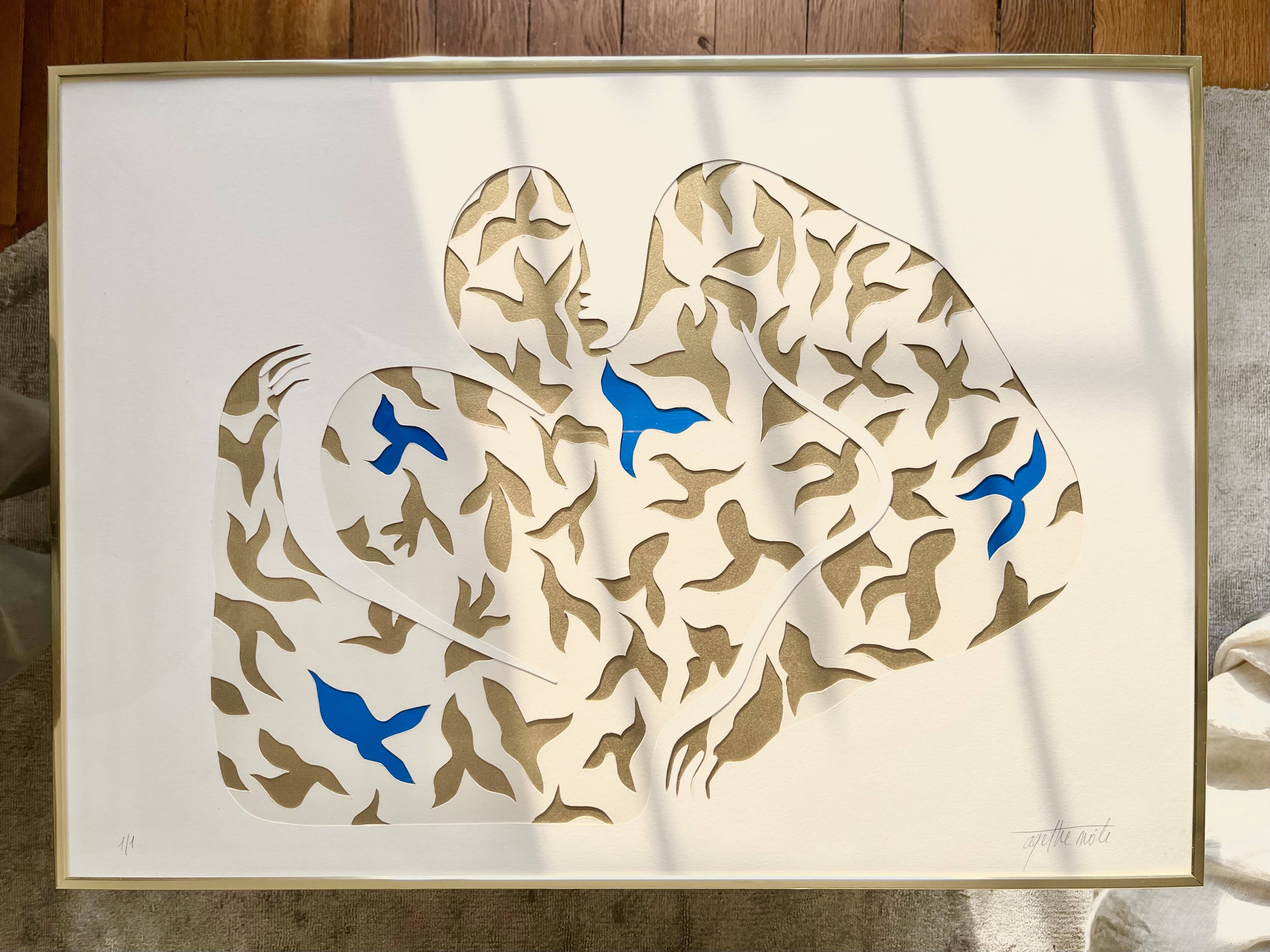 "Le parfum de l'été", 2023, format 50 x 70 cm, unique copy by Atelier Agapé