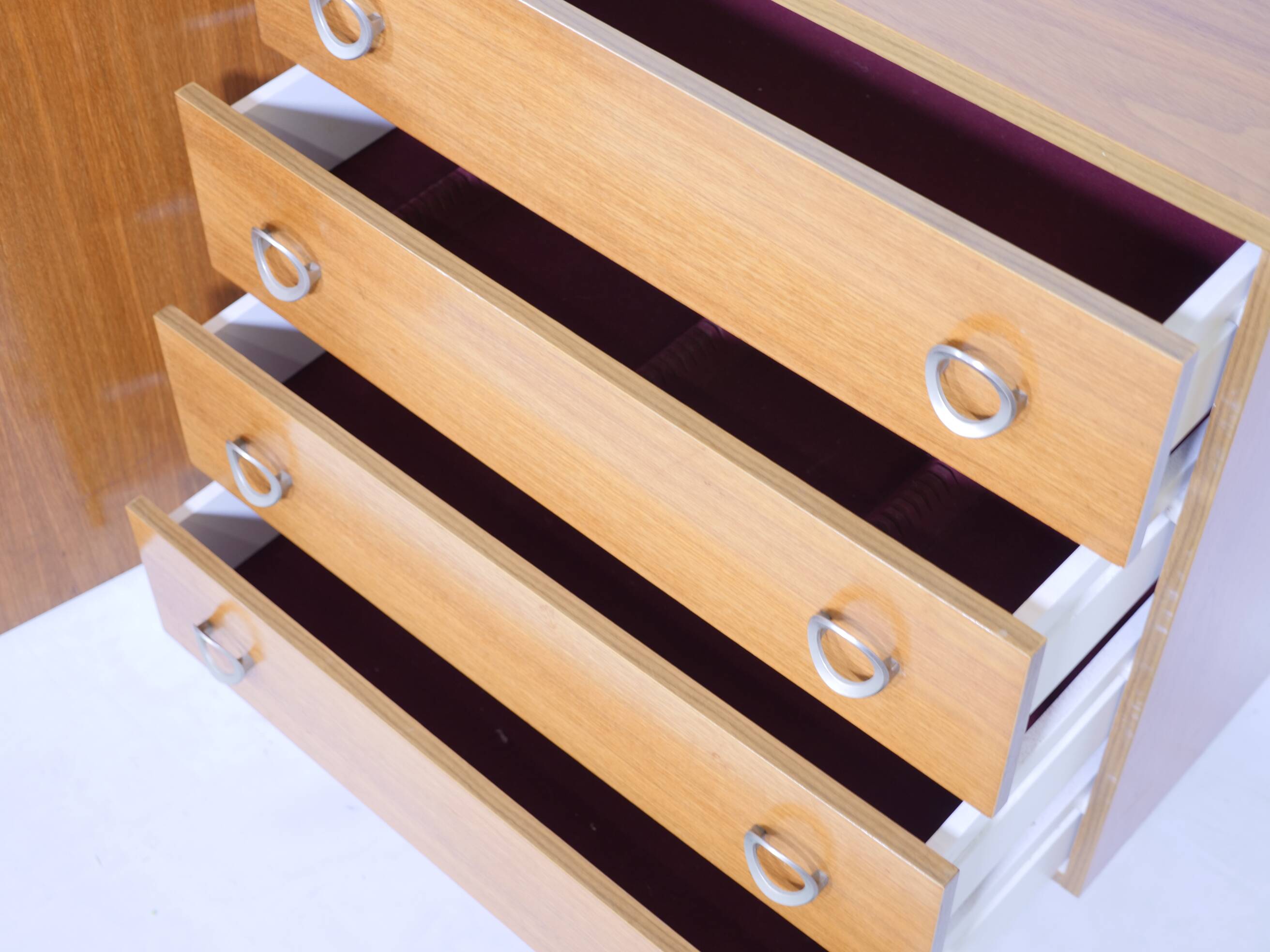 Teak vintage sideboard chest of drawers mid-century cabinet 60s