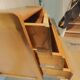 Vintage 1950 oak chest of drawers with pyramidal drawers