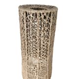 Ceramic / terracotta / macrame vase lamp 1970s