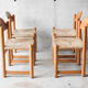 Set of 4 mulched chairs by Hank Loewenstein, Italy 1970