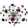 Coni Murano glass sputnik chandelier
