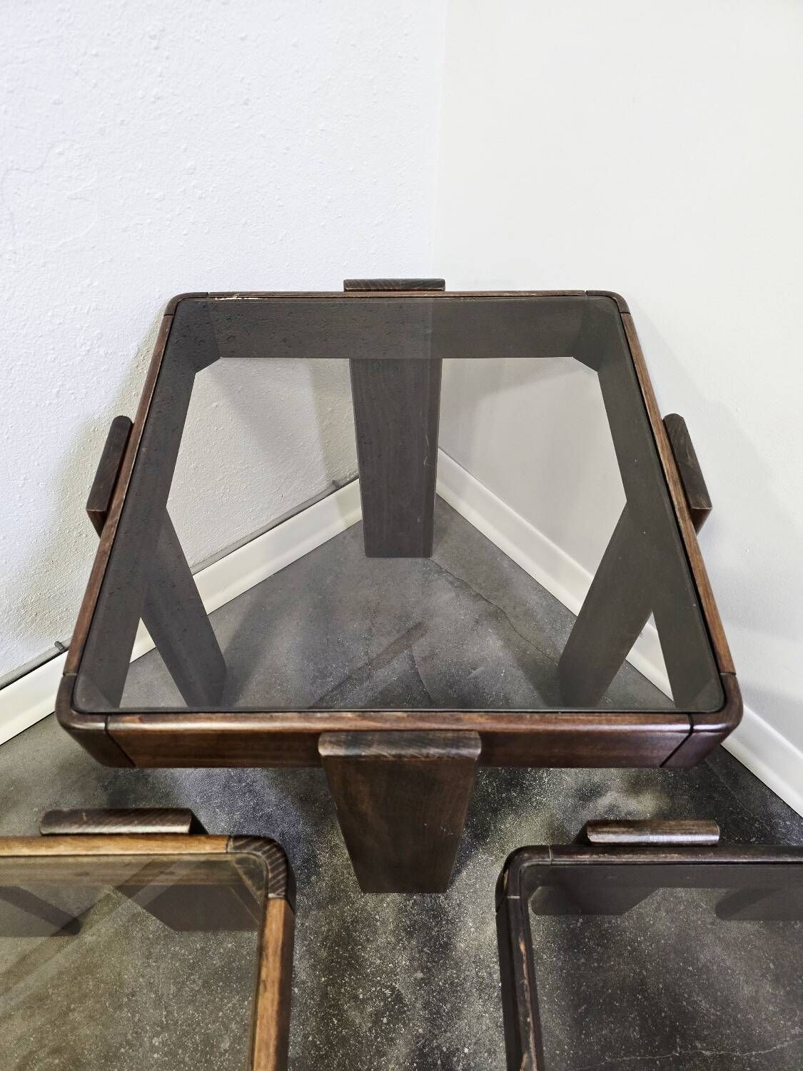 Tables gigognes Gianfranco Frattini années 70