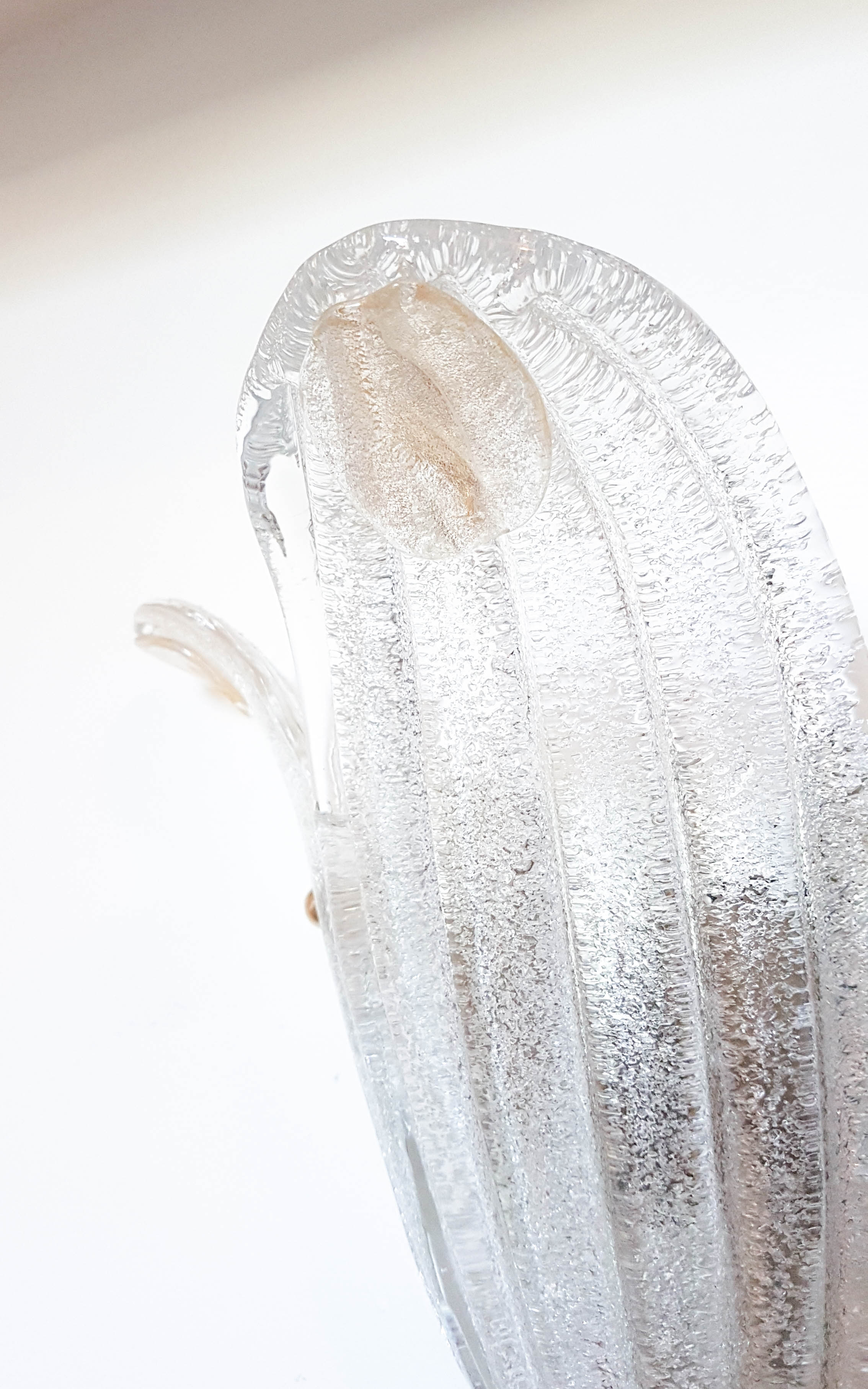 Applique Murano feuilles fleur