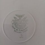 Plat creux Villeroy & Boch Mettlach céladon et or