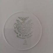 Shallow dish Villeroy & Boch Mettlach celadon and gold