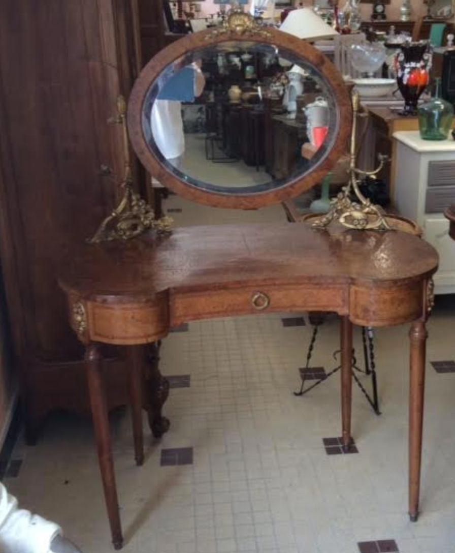 Antique wooden dressing table