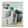 Original Swedish mid-century oil on canvas – “City” by Gustaf Höglund – vintage & framed – 80 × 70 cm