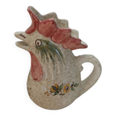 Jug / antique hand-painted rooster