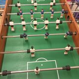 Old table football wood chrome vintage
