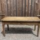 Solid oak farmhouse table with 2 drawers.